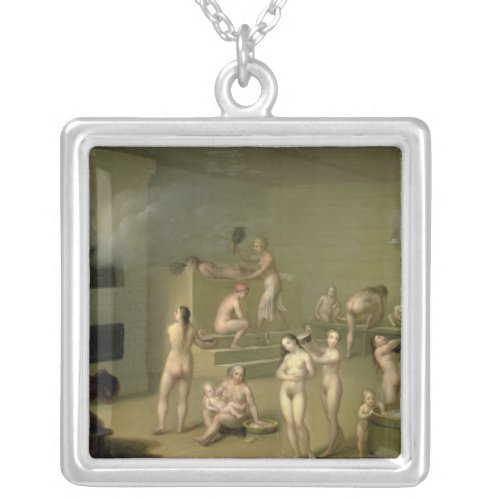 Russian Bath 1825 Silver Plated Necklace