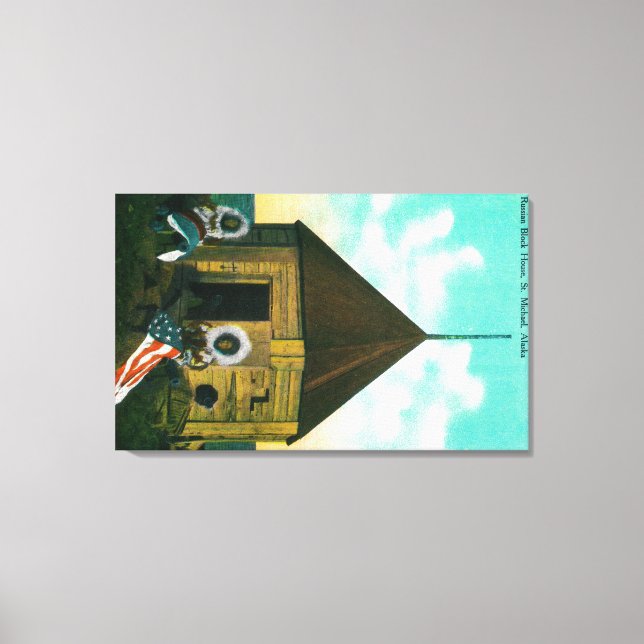 Russian Block House in St. Michael, Alaska Canvas Print (Front)