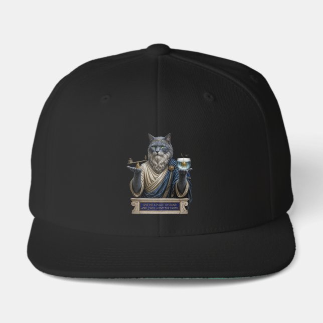 Russian Blue Archimedes Cat Visor (Front)