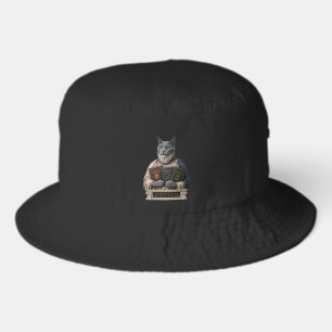 Russian Blue Aristotle Cat Bucket Hat