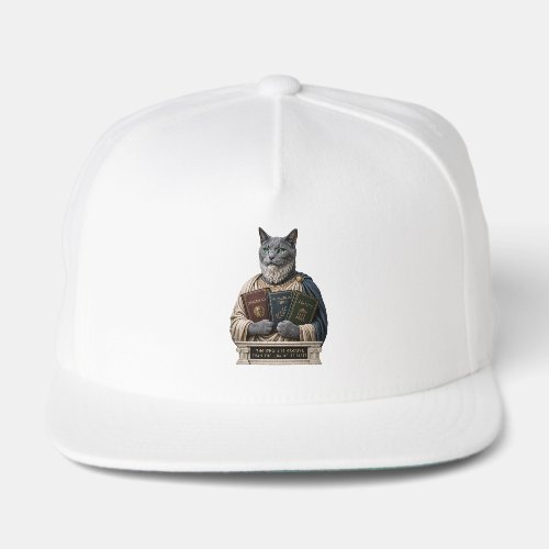 Russian Blue Aristotle Cat Snap Back Hat