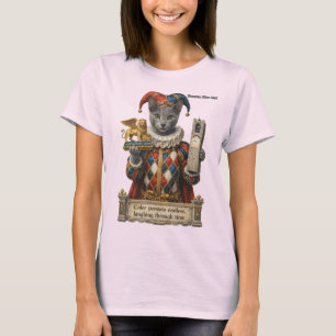 Russian Blue Arlequin Cat T-Shirt