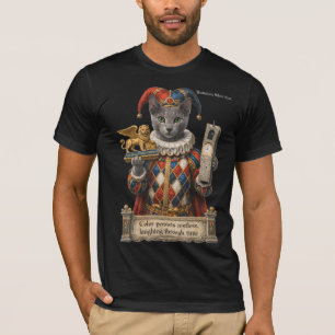 Russian Blue Arlequin Cat T-Shirt