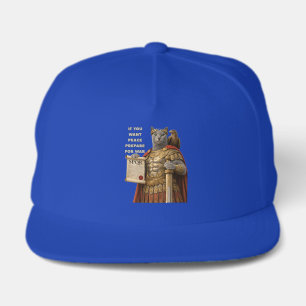 Russian Blue Caesar Cat Snap Back Hat