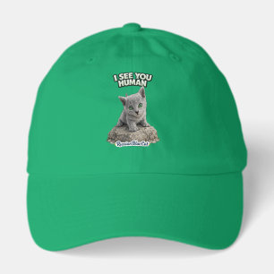 Russian Blue Cat – I See You Human Hat