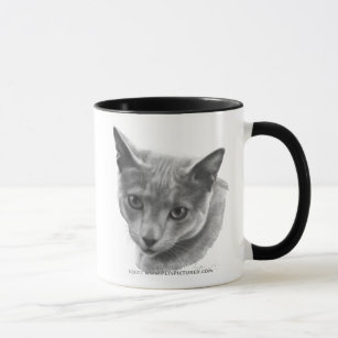Russian Blue Cat Mug
