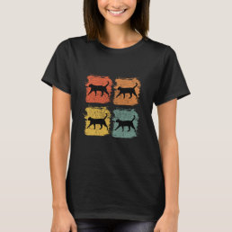 Russian Blue Cat Pet Retro Pop Art Gift T-Shirt