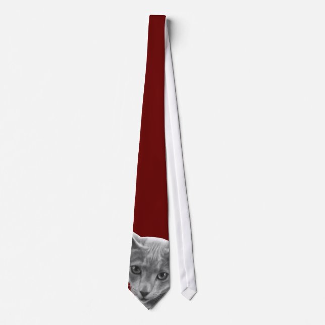 Russian Blue Cat Tie (Front)