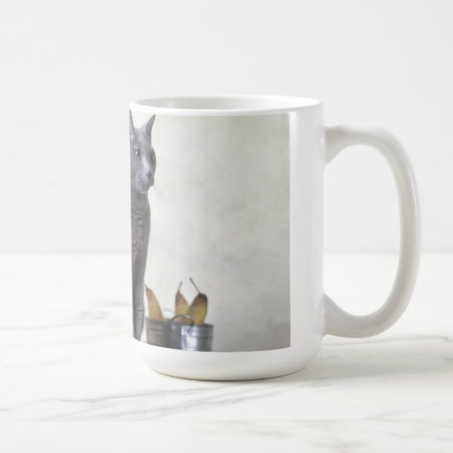Russian Blue Coffee Mug (Right)