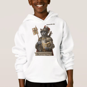 Russian Blue Conquistador Cat – Honor & Legacy Hoodie