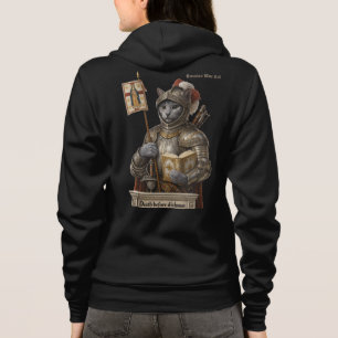 Russian Blue Conquistador Cat – Honor & Legacy Hoodie