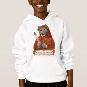 Russian Blue Dante Alighieri Cat Hoodie