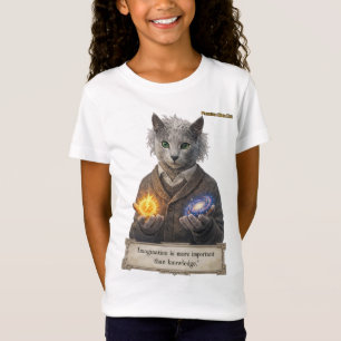 Russian Blue Einstein Cat - Imagination T-Shirt