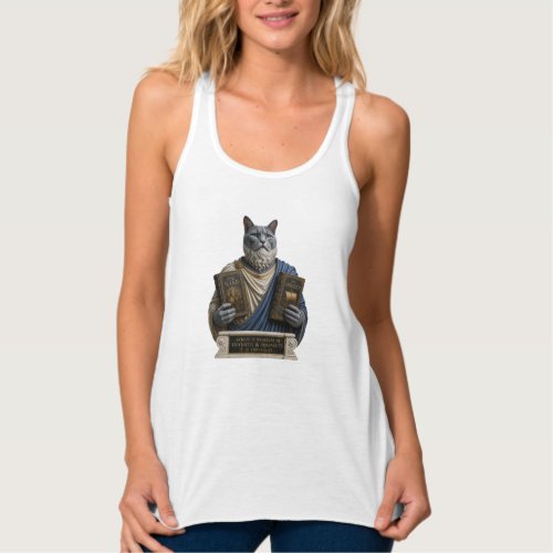 Russian Blue Homer Cat Tank Top