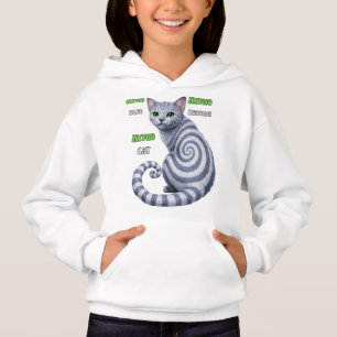 Russian Blue Hypno Cat Hoodie