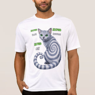 Russian Blue Hypno Cat T-Shirt