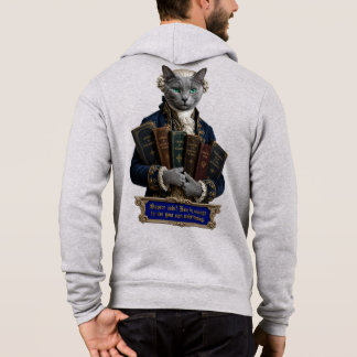 Russian Blue Immanuel Kant Cat Hoodie