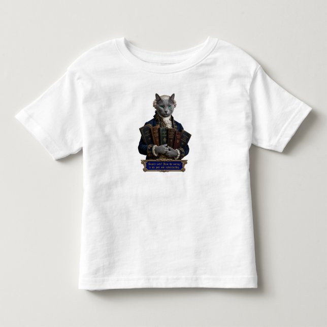 Russian Blue Immanuel Kant Cat Toddler T-shirt (Front)