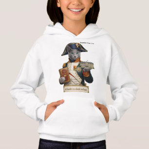 Russian Blue Napoleon Bonaparte Cat Hoodie