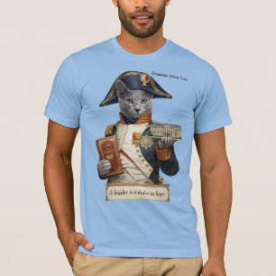 Russian Blue Napoleon Bonaparte Cat T-Shirt