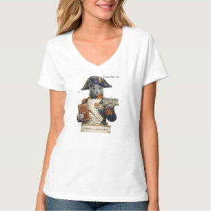Russian Blue Napoleon Bonaparte Cat T-Shirt