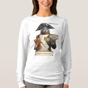 Russian Blue Napoleon Bonaparte Cat T-Shirt