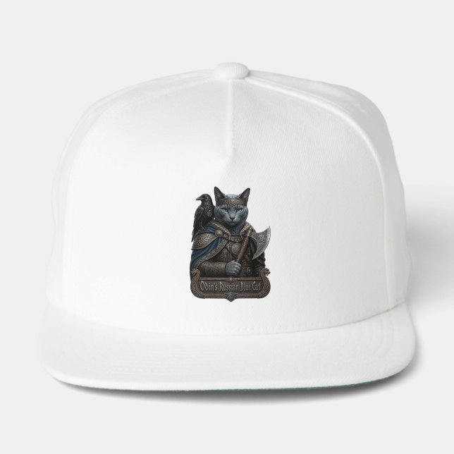 Russian Blue Noble Odin’s Cat Snap Back Hat (Front)