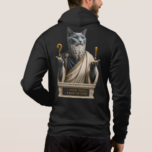 Russian Blue Socrates Cat Hoodie