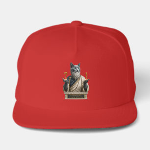 Russian Blue Socrates Cat Snap Back Hat