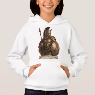 Russian Blue Spartan Cat Hoodie