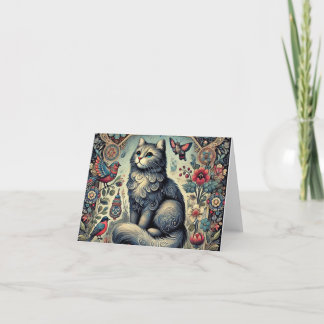 Russian Blue Thank You Card
