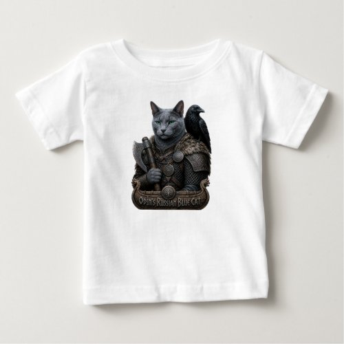 Russian Blue Veteran Odin’s Cat Baby T-Shirt