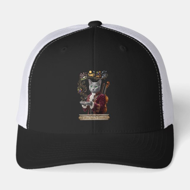 Russian Blue Vivaldi Cat: A Vibrant Legacy (Front)