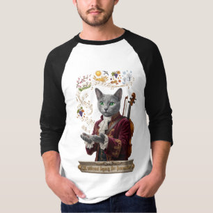 Russian Blue Vivaldi Cat: A Vibrant Legacy T-Shirt