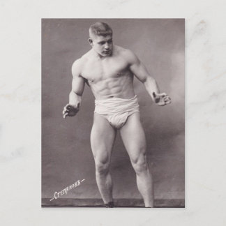 Russian Bodybuilder Postcard