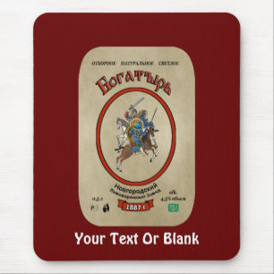 Russian Bogatyr Beer Mouse Pad