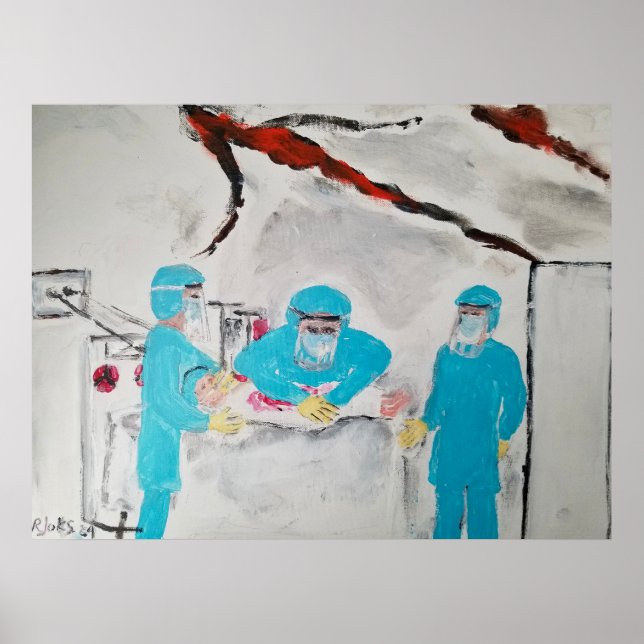 Russian bombing of Kyiv Children's Hospital Poster (Front)