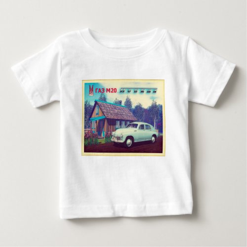 Russian Car And Dacha Baby T_Shirt