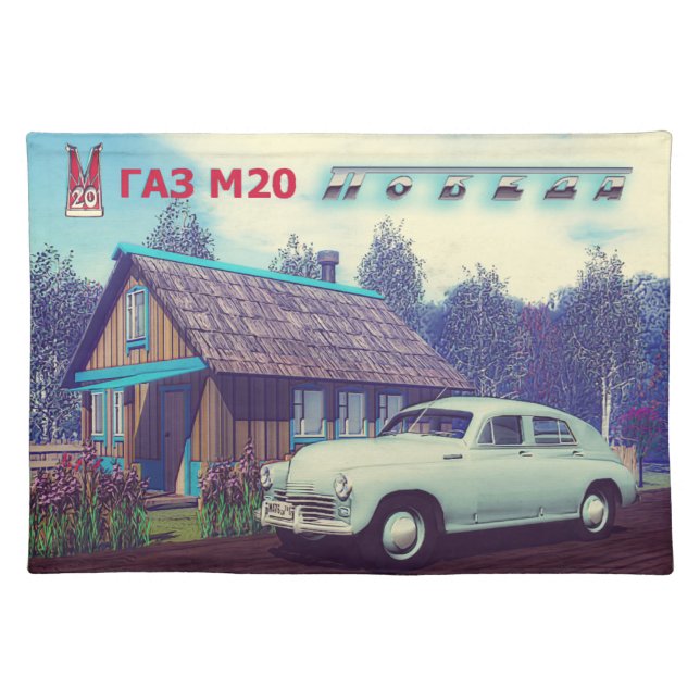 Russian Car And Dacha Placemat (Front)