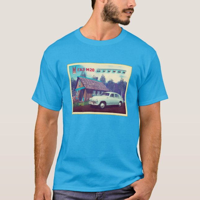 Russian Car And Dacha T-Shirt (Front)