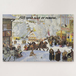 Russian carnival "Maslenitsa", Boris Kustodiev, Jigsaw Puzzle