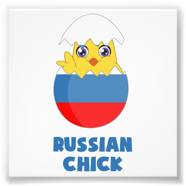 Russian Chick, a Girl from Russia Photo Print (Front)
