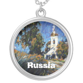 Russian Church Silver Plated Necklace