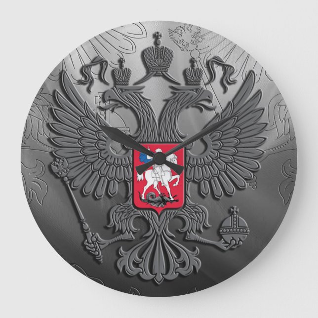 Russian coat arms large clock (Front)