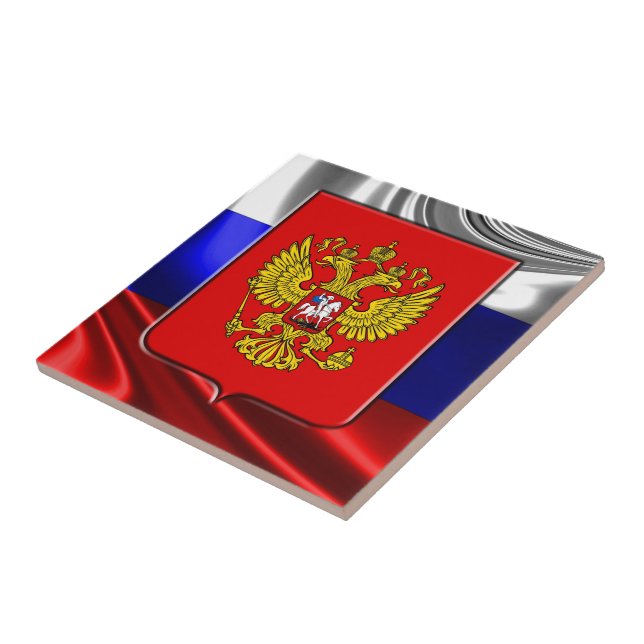 Russian Coat of arms Ceramic Tile (Side)