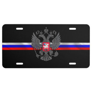 Russian Coat of Arms License Plate