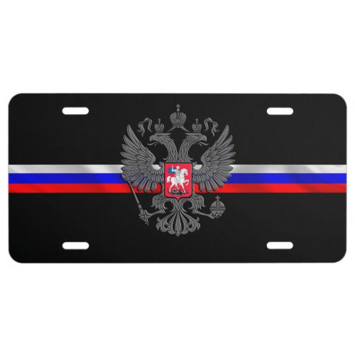 Russian Coat of Arms License Plate