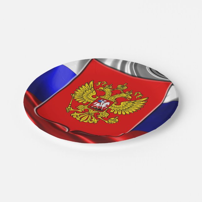 Russian Coat of arms Paper Plates (Angled)