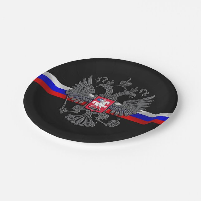 Russian Coat of arms Paper Plates (Angled)