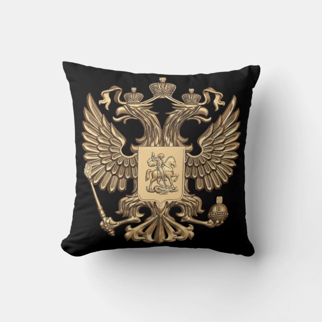 Russian Coat of arms Throw Pillow (Front)